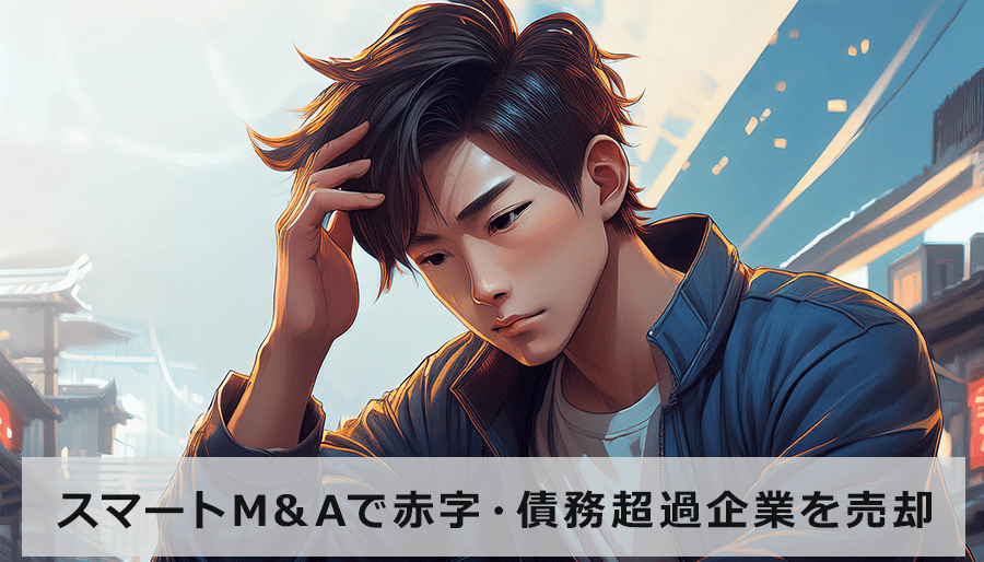 スマートM&Aで赤字・債務超過企業を売却！成功事例と注意点