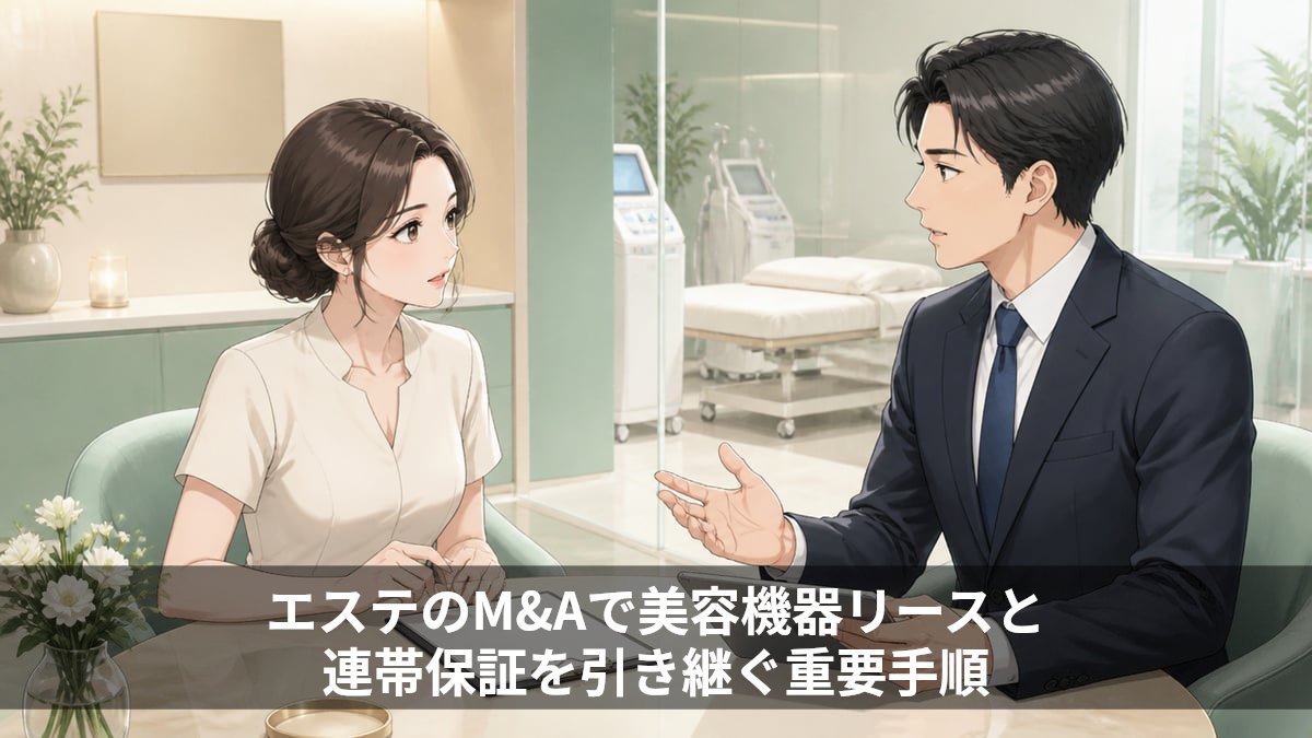 エステのM&Aで美容機器リースと連帯保証を引き継ぐ重要手順