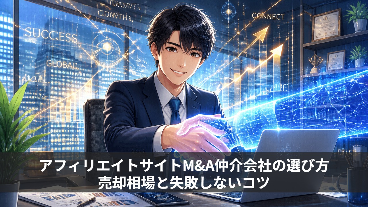 アフィリエイトサイトM&A仲介会社の選び方｜売却相場と失敗しないコツ