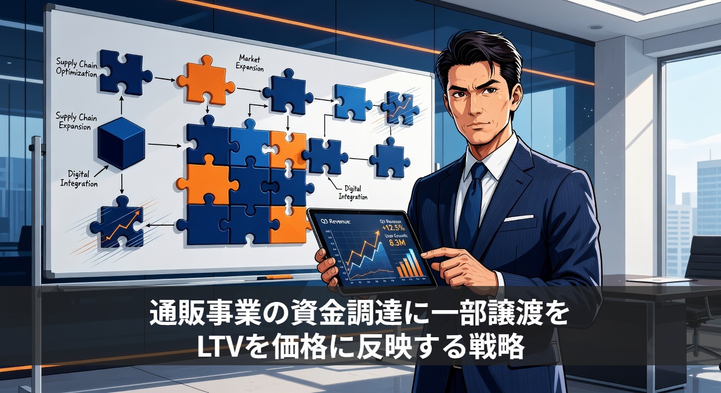 通販事業の資金調達に一部譲渡を｜LTVを価格に反映する戦略