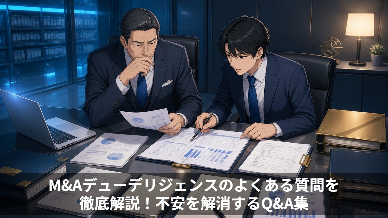 M&Aデューデリジェンスのよくある質問を徹底解説！不安を解消するQ&A集