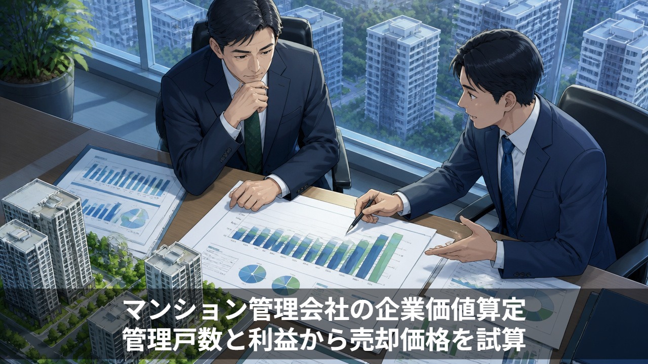 マンション管理会社の企業価値算定｜管理戸数と利益から売却価格を試算