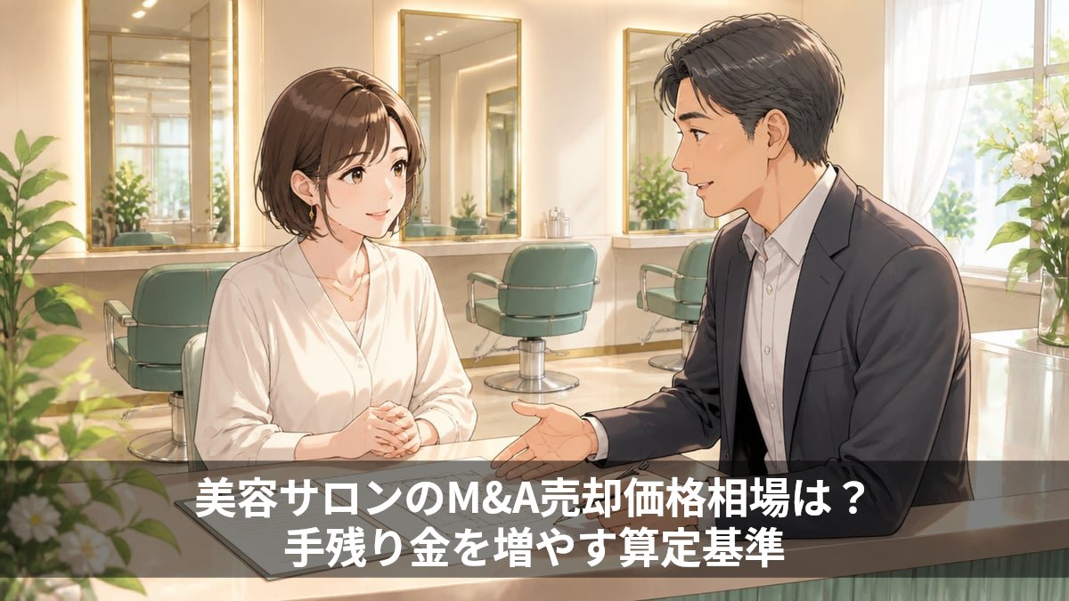 美容サロンのM&A売却価格相場は?手残り金を増やす算定基準