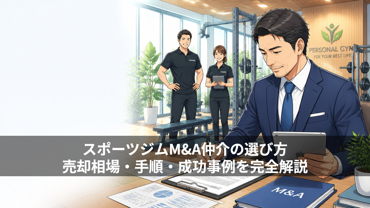 パーソナルジムM&A仲介の選び方｜売却相場・手順・成功事例を完全解説