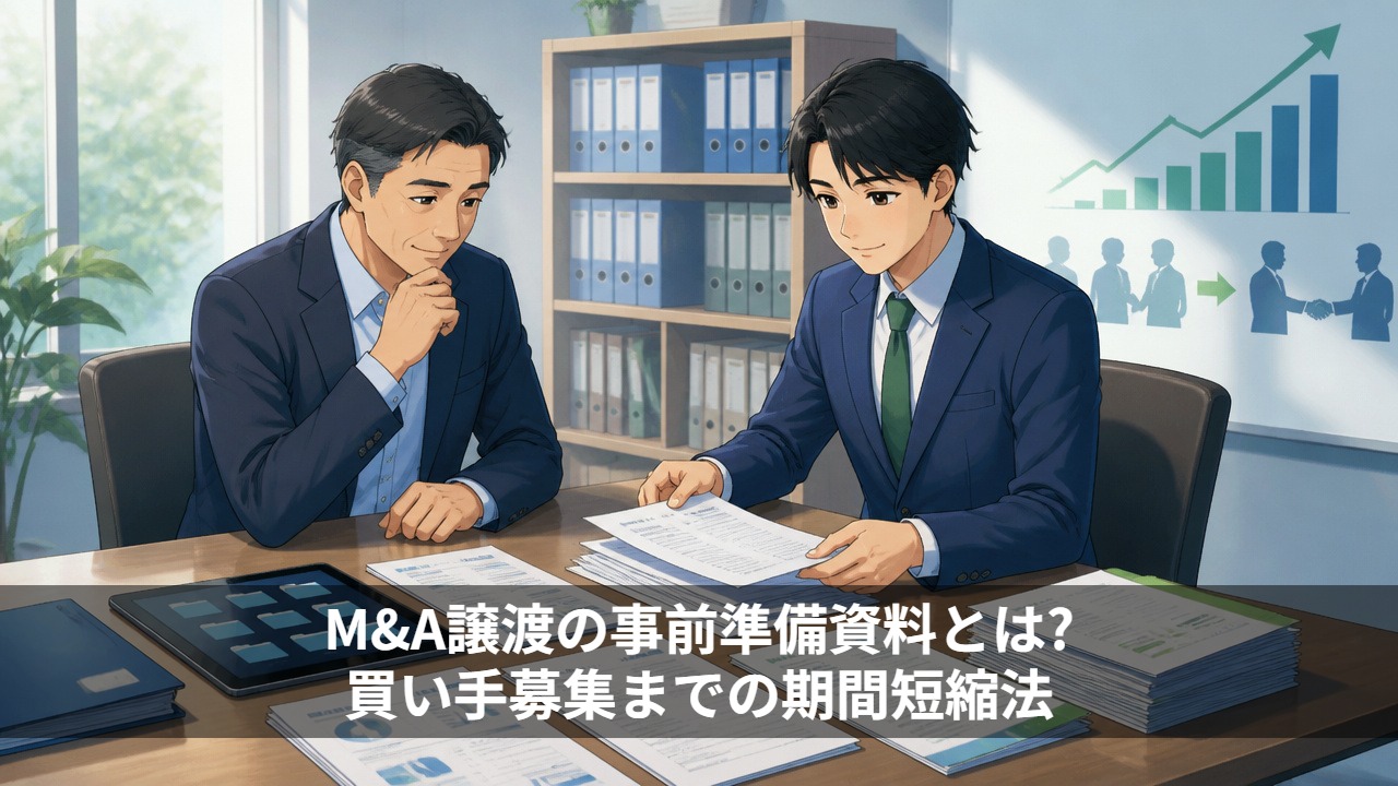 M&A譲渡の事前準備資料とは?買い手募集までの期間短縮法