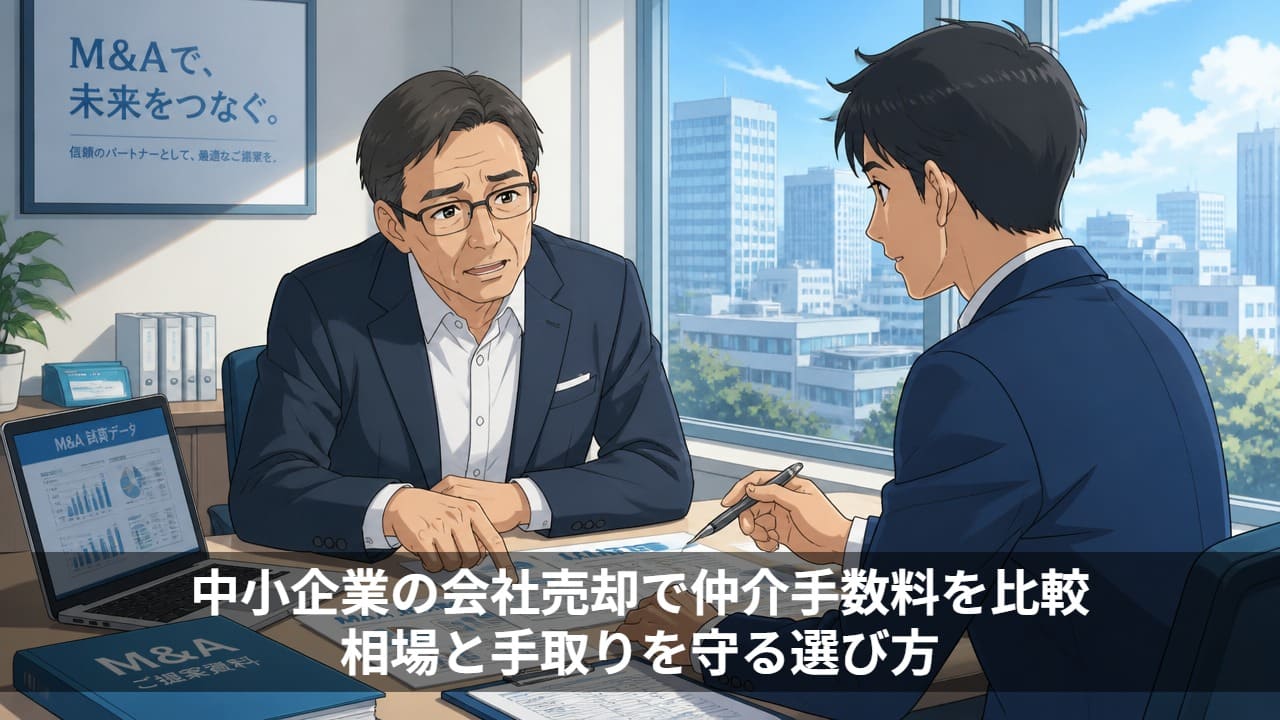 中小企業の会社売却で仲介手数料を比較|相場と手取りを守る選び方