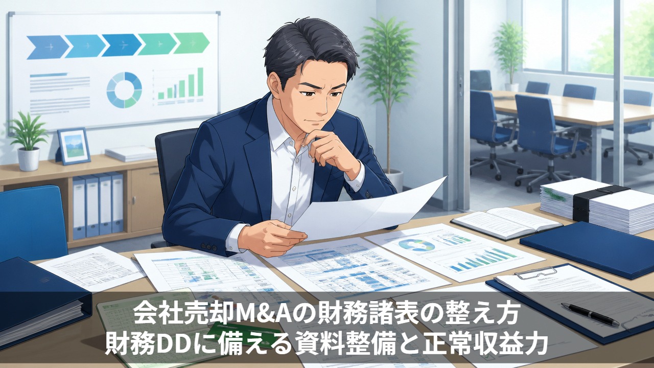 会社売却M&Aの財務諸表の整え方｜財務DDに備える資料整備と正常収益力