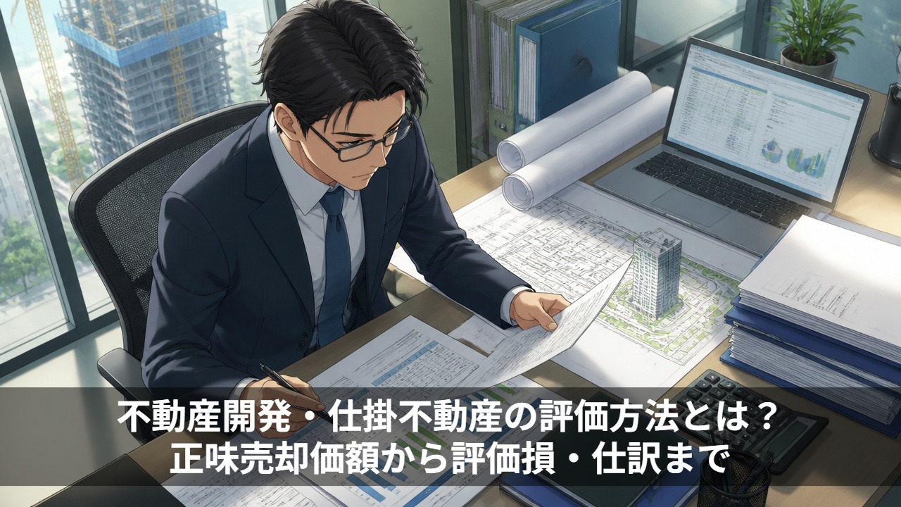 不動産開発・仕掛不動産の評価方法とは？正味売却価額から評価損・仕訳まで