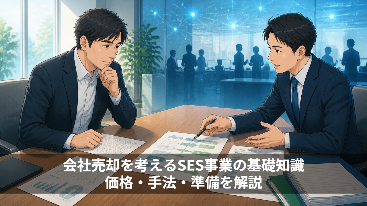 SES事業の会社売却を考える基礎知識｜価格・手法・準備を解説