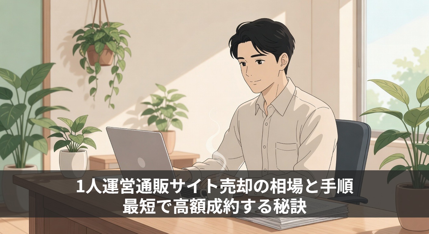 1人運営通販サイト売却の相場と手順｜最短で高額成約する秘訣