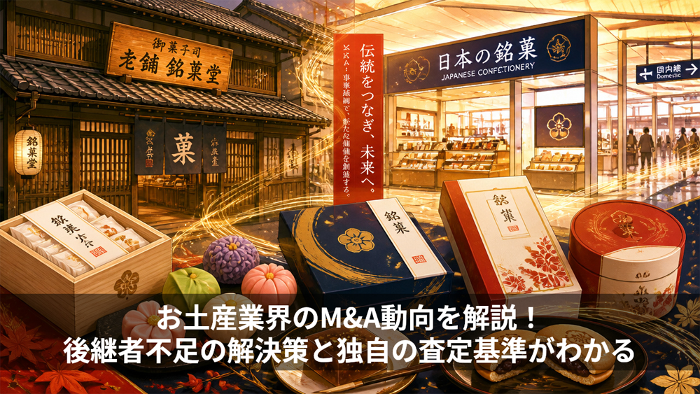 お土産業界のM&A動向を解説！後継者不足の解決策と独自の査定基準がわかる