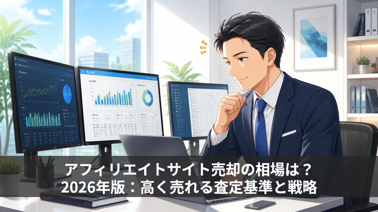 アフィリエイトサイト売却の相場は？2026年版：高く売れる査定基準と戦略
