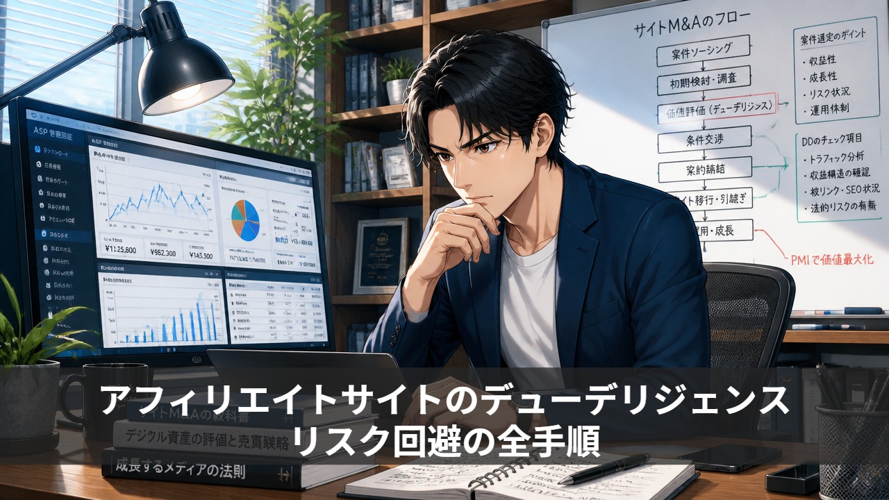 アフィリエイトサイトのデューデリジェンス|リスク回避の全手順