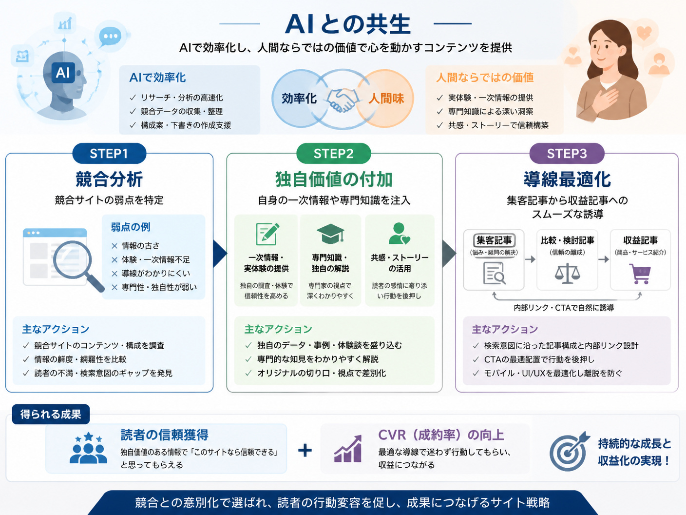 【文脈】競合と差別化し