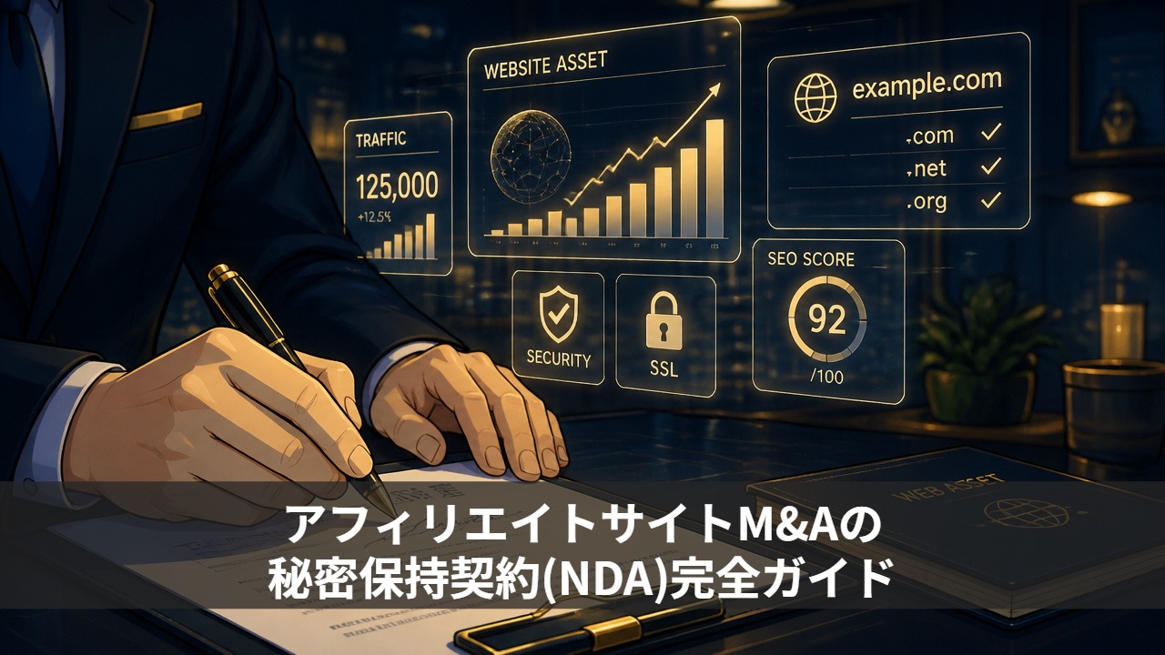 アフィリエイトサイトM&Aの秘密保持契約(NDA)完全ガイド