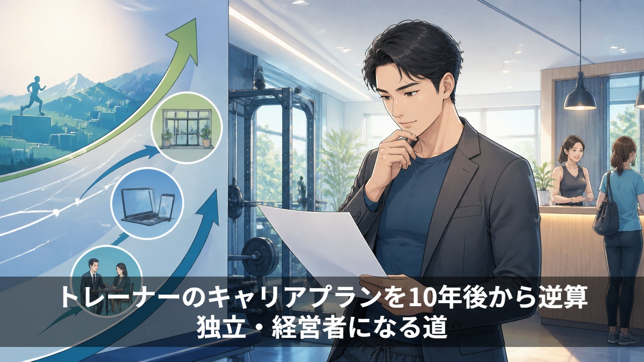 トレーナーのキャリアプランを10年後から逆算｜独立・経営者になる道