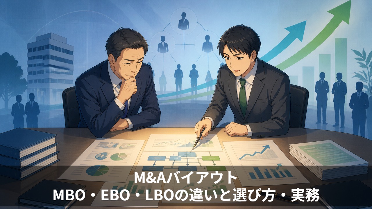 M&Aのバイアウト｜MBO・EBO・LBOの違いと選び方・実務