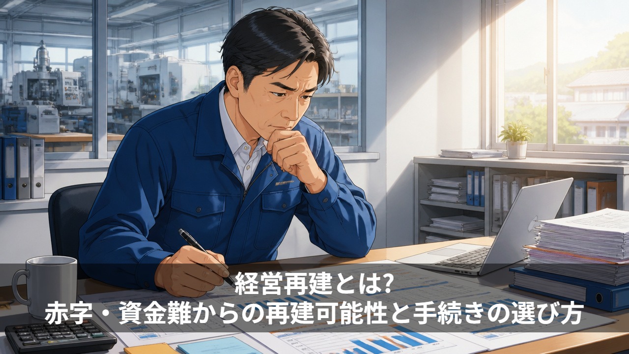 経営再建とは？赤字・資金難からの再建可能性と手続きの選び方