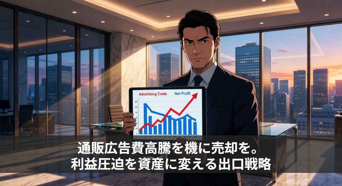 通販広告費高騰を機に売却を。利益圧迫を資産に変える出口戦略