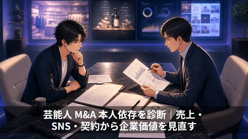 芸能人 M&A 本人依存を診断|売上・SNS・契約から企業価値を見直す