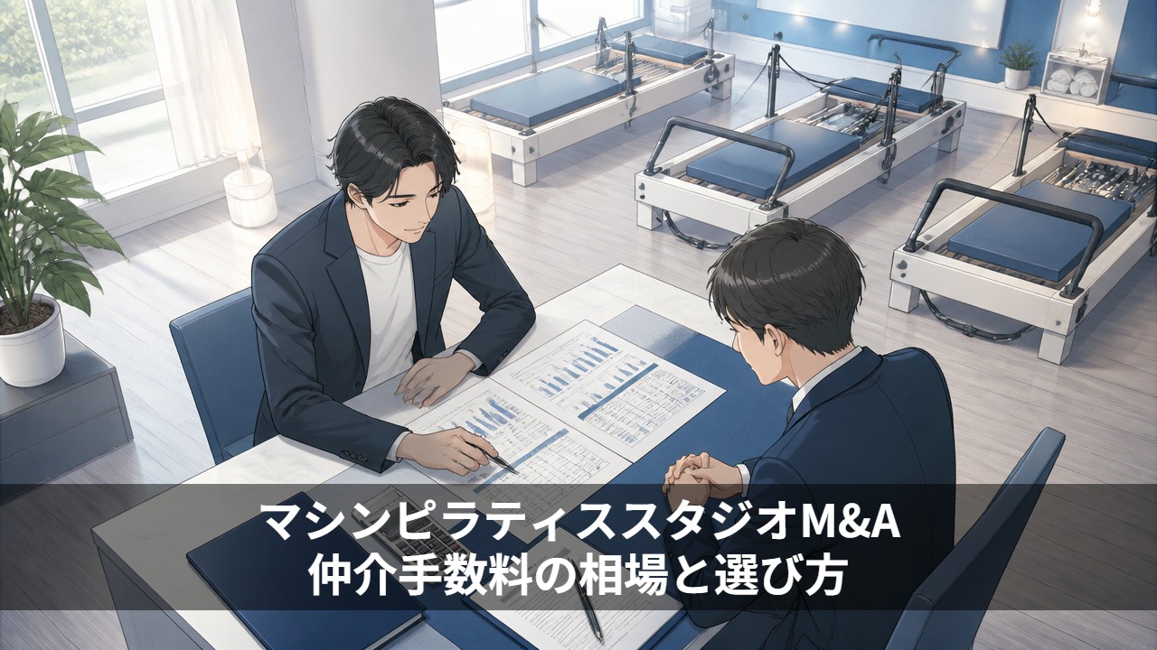 マシンピラティススタジオM&A仲介手数料の相場と選び方