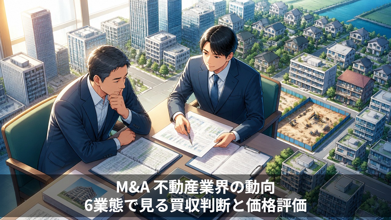 不動産業界のM&A動向｜6業態で見る買収判断と価格評価