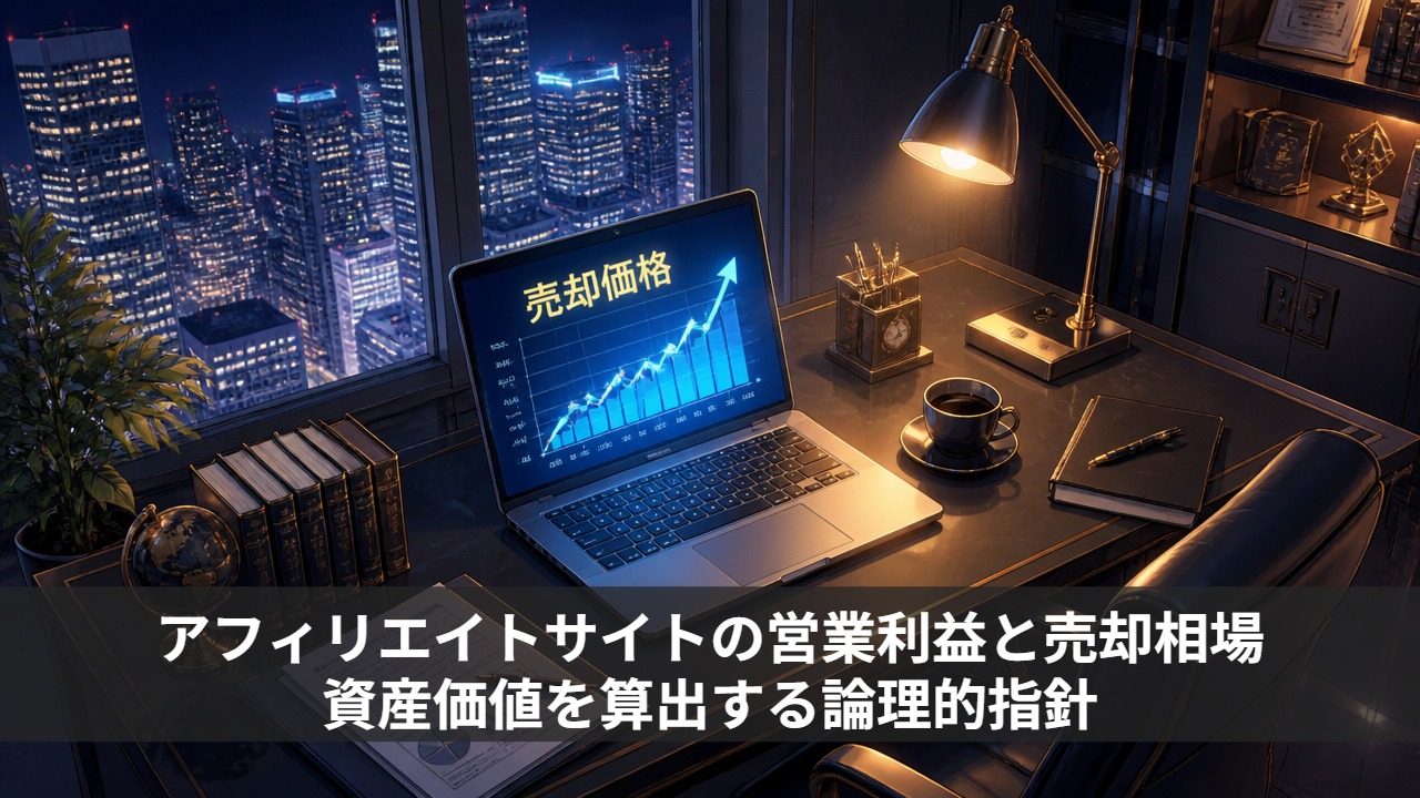 アフィリエイトサイトの営業利益と売却相場|資産価値を算出する論理的指針