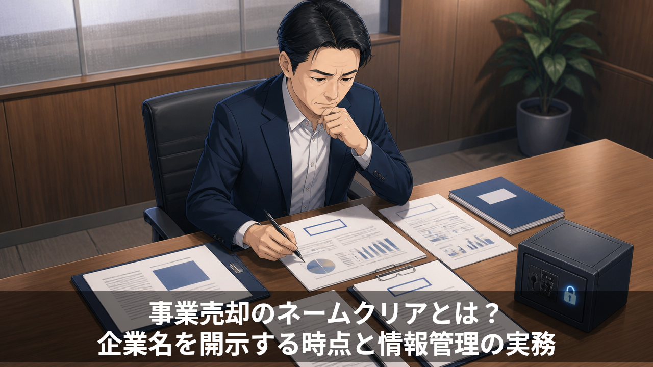 事業売却のネームクリアとは？企業名を開示する時点と情報管理の実務