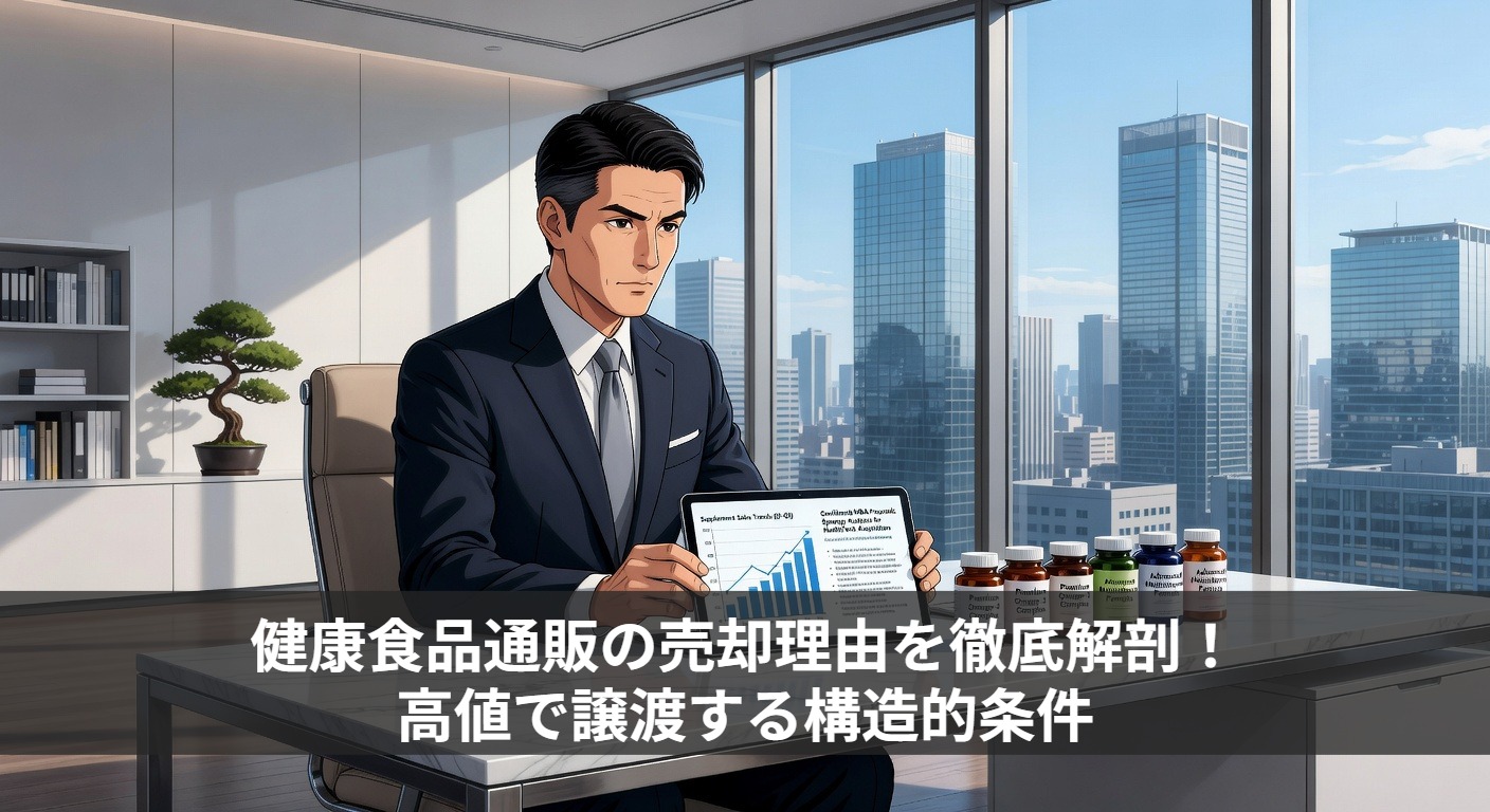 健康食品通販の売却理由を徹底解剖！高値で譲渡する構造的条件