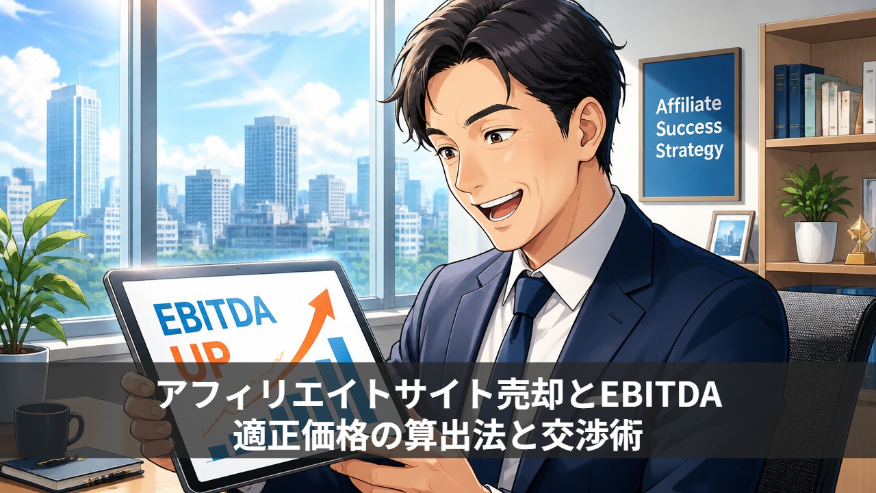 アフィリエイトサイト売却とEBITDA｜適正価格の算出法と交渉術