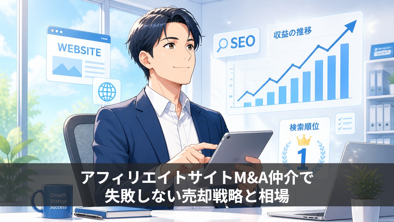 アフィリエイトサイトM&A仲介で失敗しない売却戦略と相場