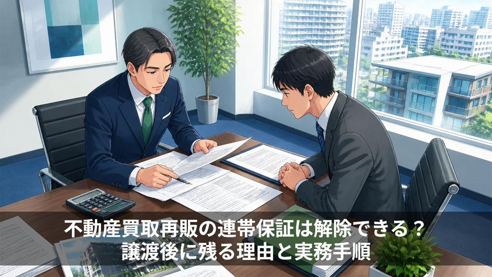 不動産買取再販の連帯保証は解除できる?譲渡後に残る理由と実務手順