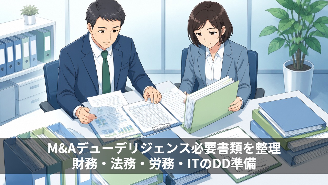 M&Aデューデリジェンス必要書類を整理｜財務・法務・労務・ITのDD準備