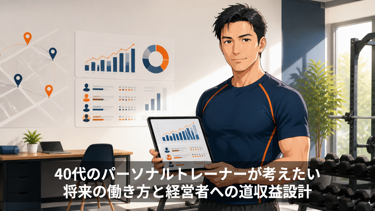 40代のパーソナルトレーナーが考えたい将来の働き方と経営者への道
