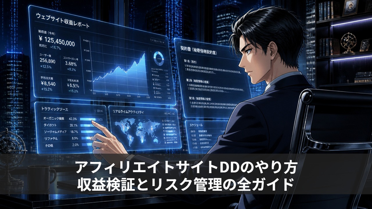 アフィリエイトサイトDDのやり方｜収益検証とリスク管理の全ガイド