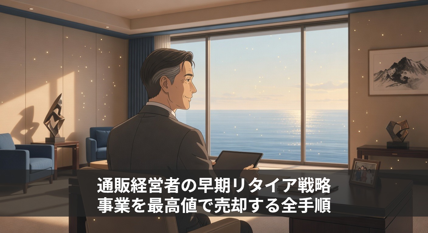 通販経営者の早期リタイア戦略｜事業を最高値で売却する全手順