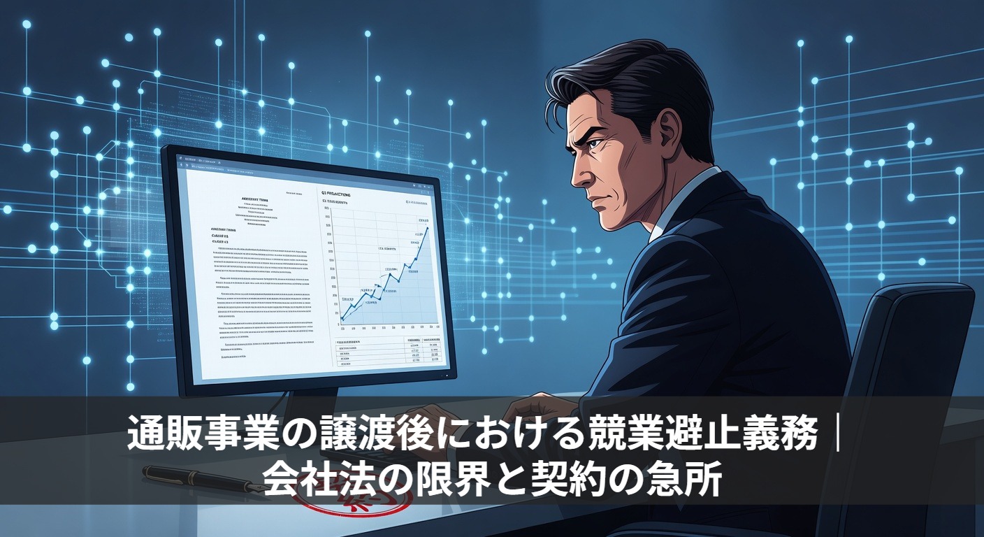 通販事業の譲渡後における競業避止義務｜会社法の限界と契約の急所