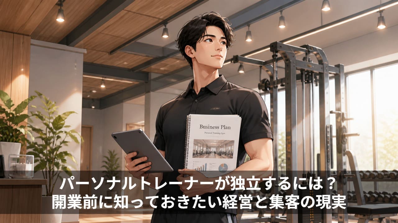 パーソナルトレーナーが独立するには?開業前に知っておきたい経営と集客の現実