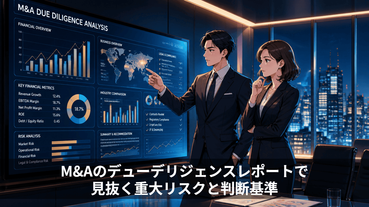 M&Aのデューデリジェンスレポートで見抜く重大リスクと判断基準