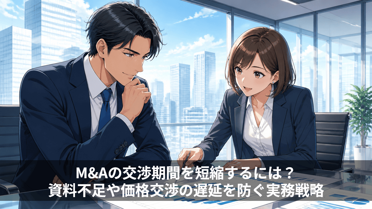 M&Aの交渉期間を短縮するには？資料不足や価格交渉の遅延を防ぐ実務戦略