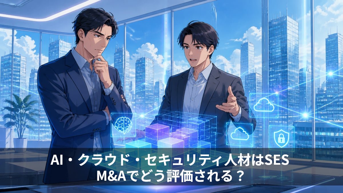 AI・クラウド・セキュリティ人材はSESのM&Aでどう評価される?