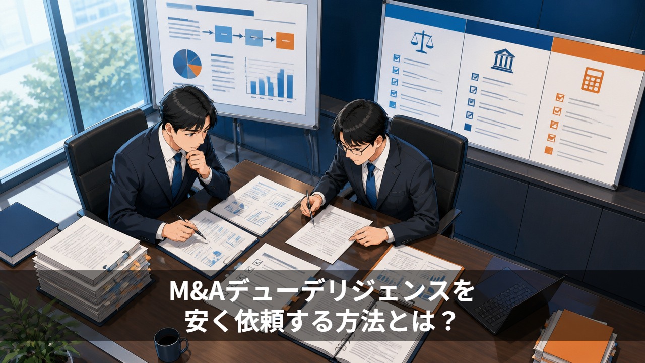 M&Aデューデリジェンスを安く依頼する方法とは？