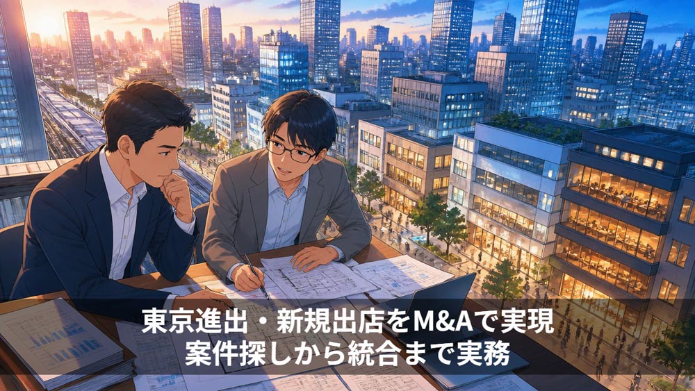 東京進出・新規出店をM&Aで実現|案件探しから統合まで実務
