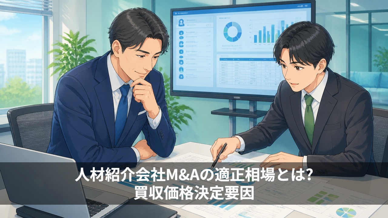 人材紹介会社M&Aの適正相場とは？買収価格決定要因