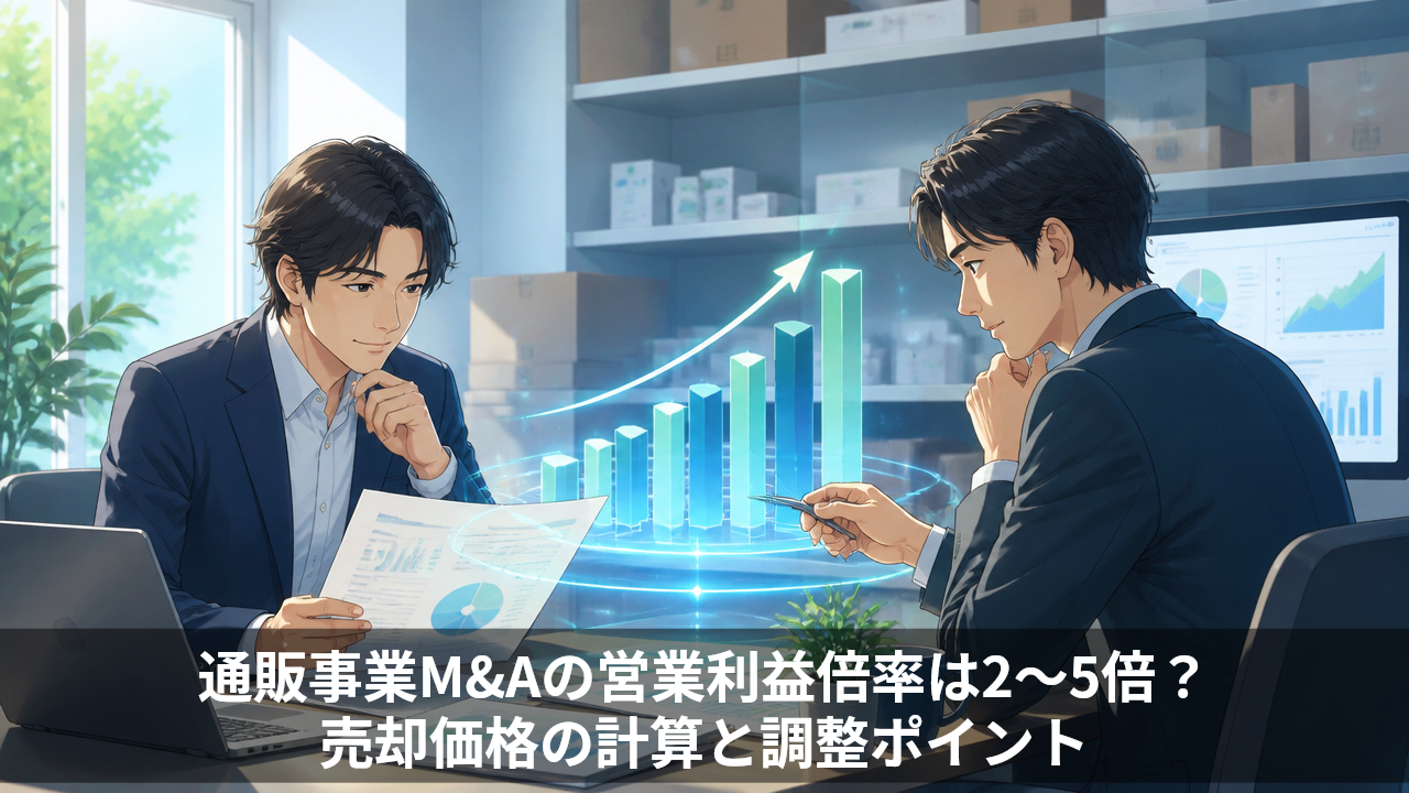 通販事業M&Aの営業利益倍率は2〜5倍？売却価格の計算と調整ポイント
