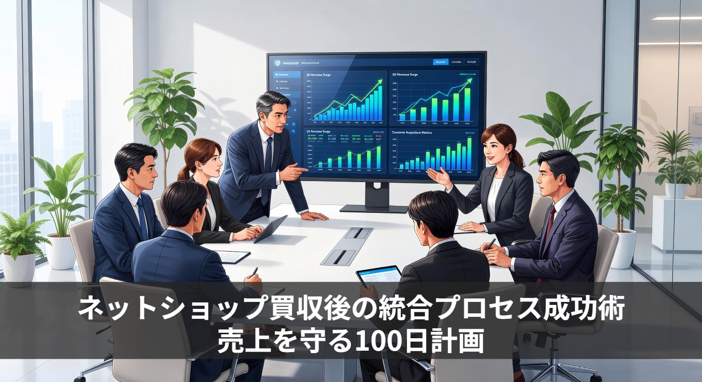 ネットショップ買収後の統合プロセス成功術｜売上を守る100日計画