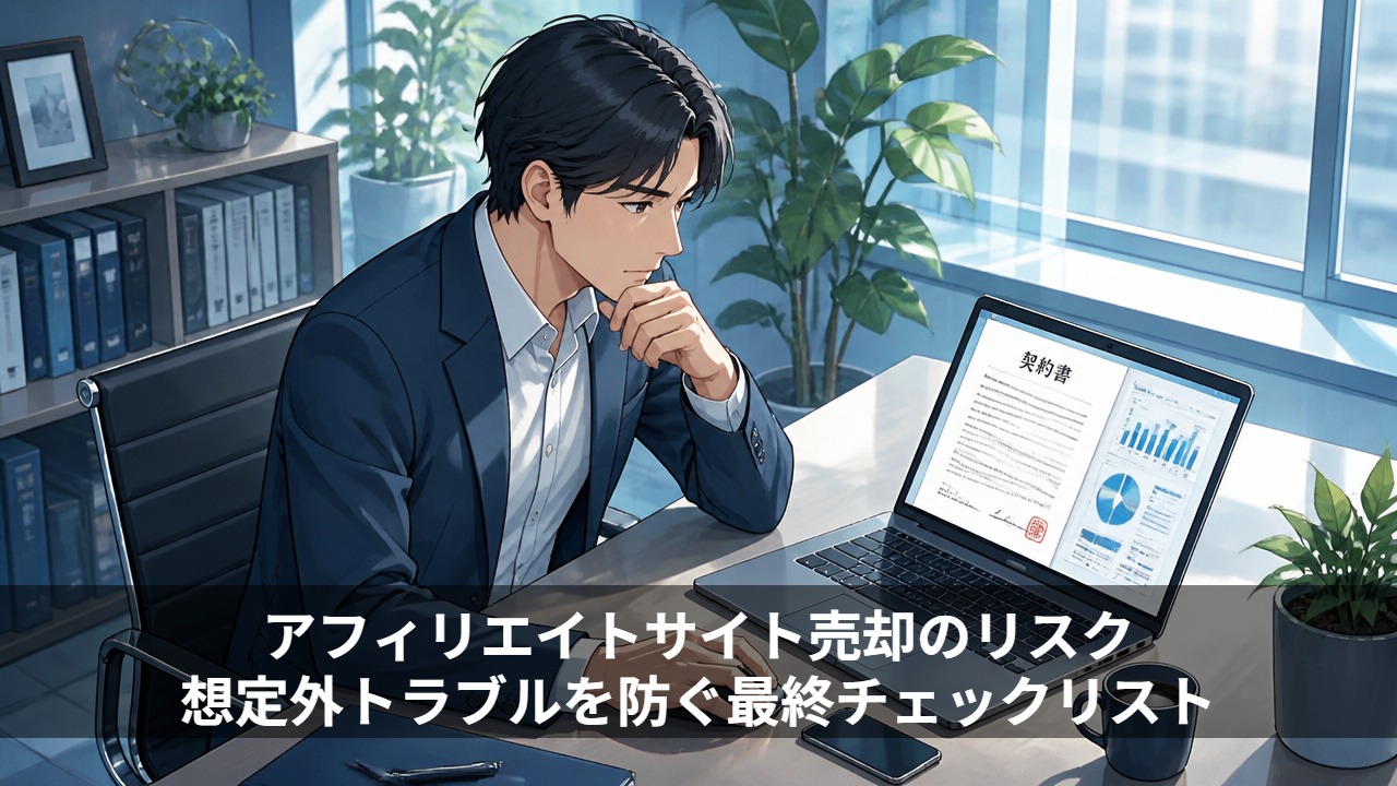 アフィリエイトサイト売却のリスク想定外トラブルを防ぐ最終チェックリスト