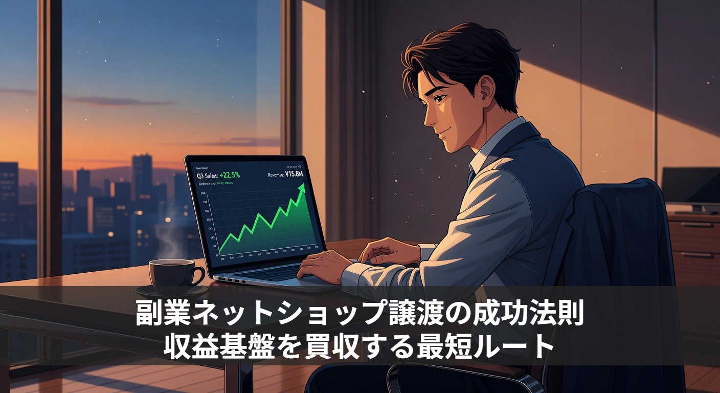 副業ネットショップ譲渡の成功法則｜収益基盤を買収する最短ルート