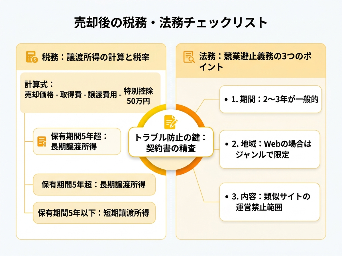 【文脈】売却後に発生する税金と