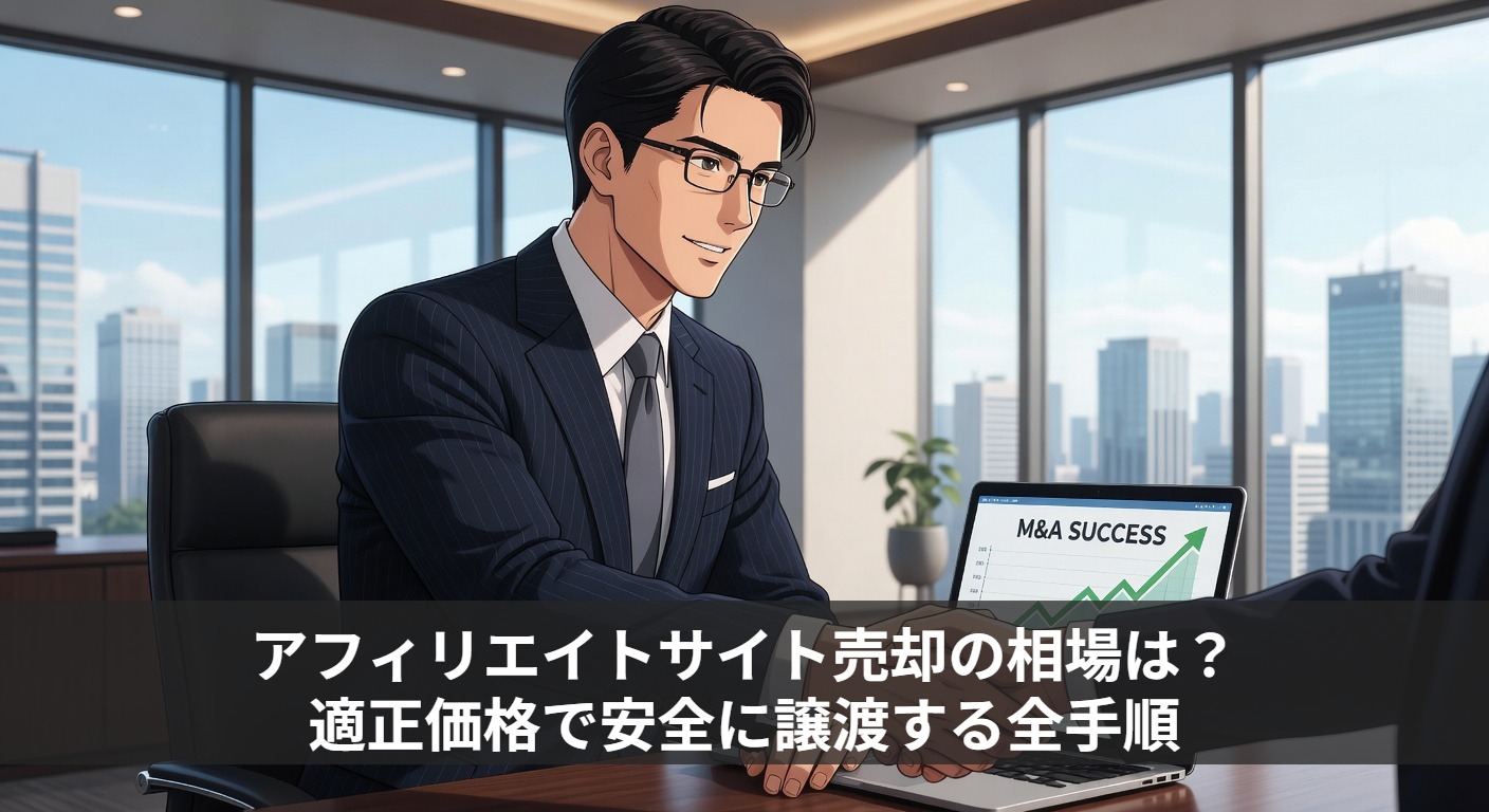 アフィリエイトサイト売却の相場は?適正価格で安全に譲渡する全手順